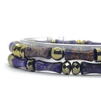 Bracelets Miss Bambou jaspe impérial violet portés
