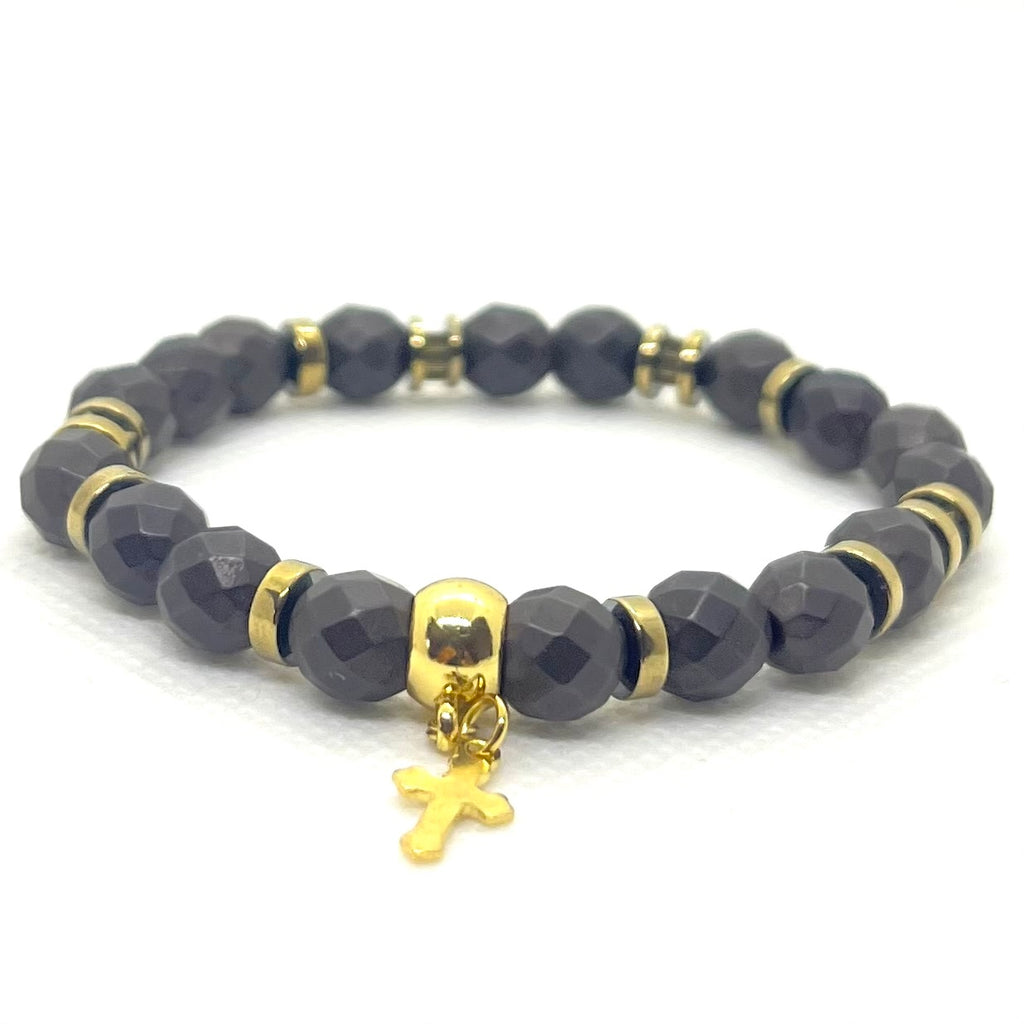 Bracelet Les Éphémères en hématite bronze 8 mm