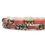 Bracelets Miss Bambou jaspe impérial orangé portés