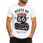 T-shirt homme Moto Route 66 : moto vintage Route 66, Freedom Ride Legend