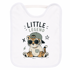 Bavoir Little Legend, bavoir bébé en coton imprimé en France — autre vue