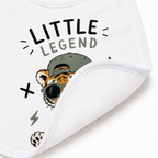 Bavoir Little Legend, bavoir bébé en coton imprimé en France — vue complémentaire 3