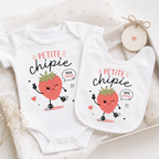 Bavoir Petite Chipie, bavoir bébé en coton imprimé en France — vue complémentaire 5