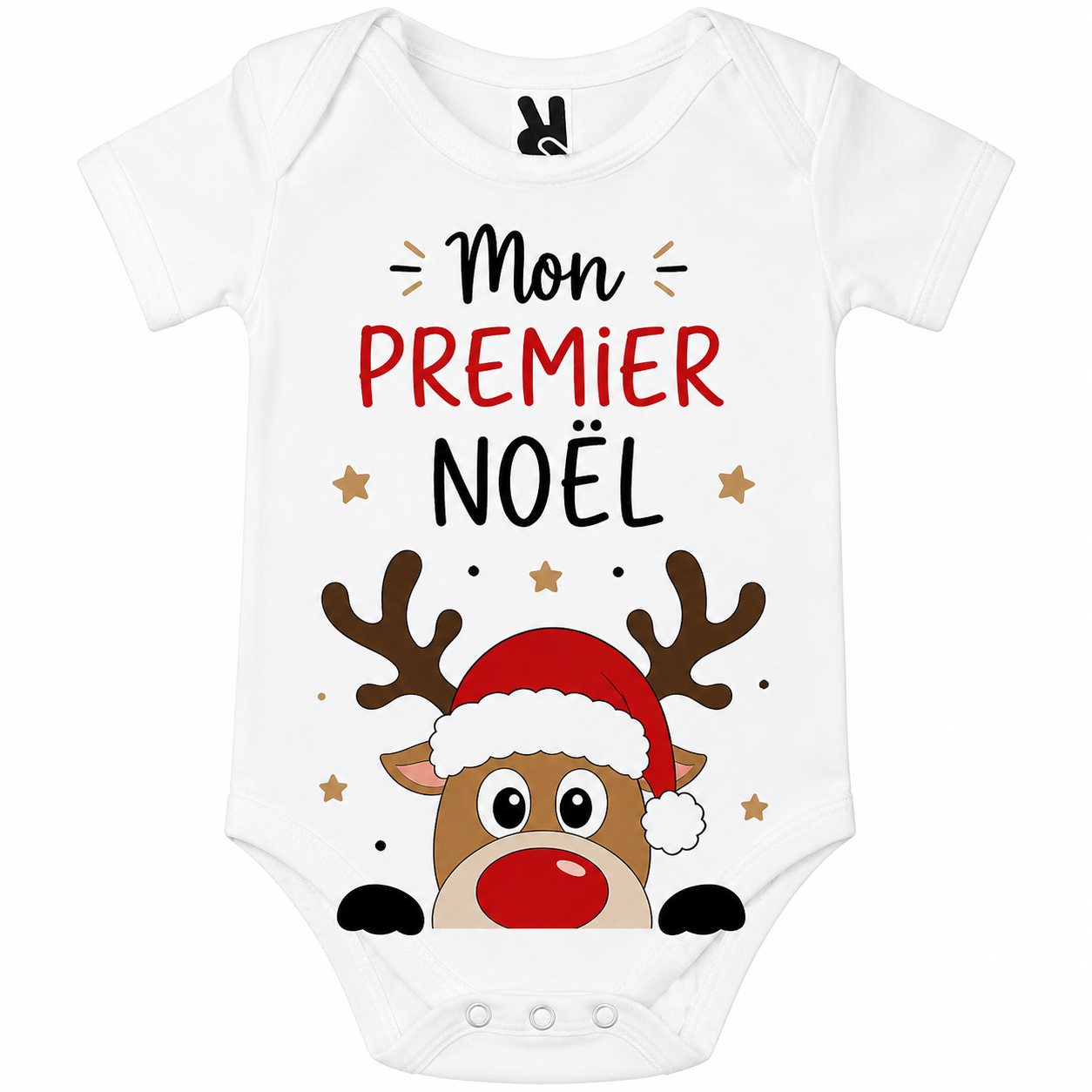 Body bébé Mon Premier Noël, vue de détail