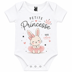 Body bébé Petite Princesse : détail du motif Petite Princesse