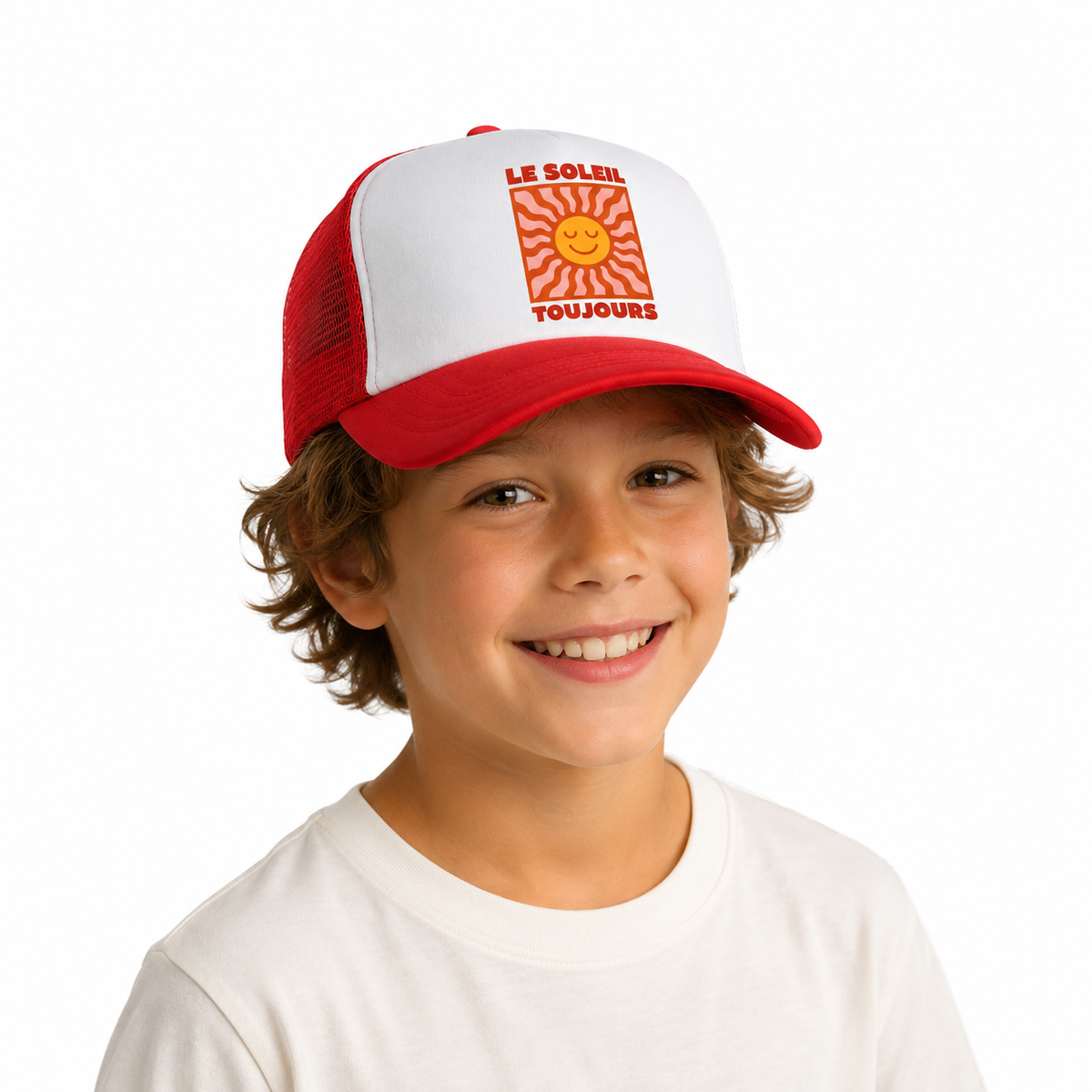 Casquette Enfant Le Soleil Toujours, casquette enfant réglable imprimée en France