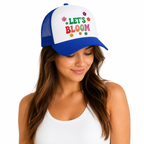 Casquette Trucker Let's Bloom, casquette adulte réglable imprimée en France