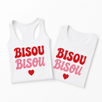Débardeur Bisou Bisou, débardeur femme imprimé en France — vue complémentaire 6