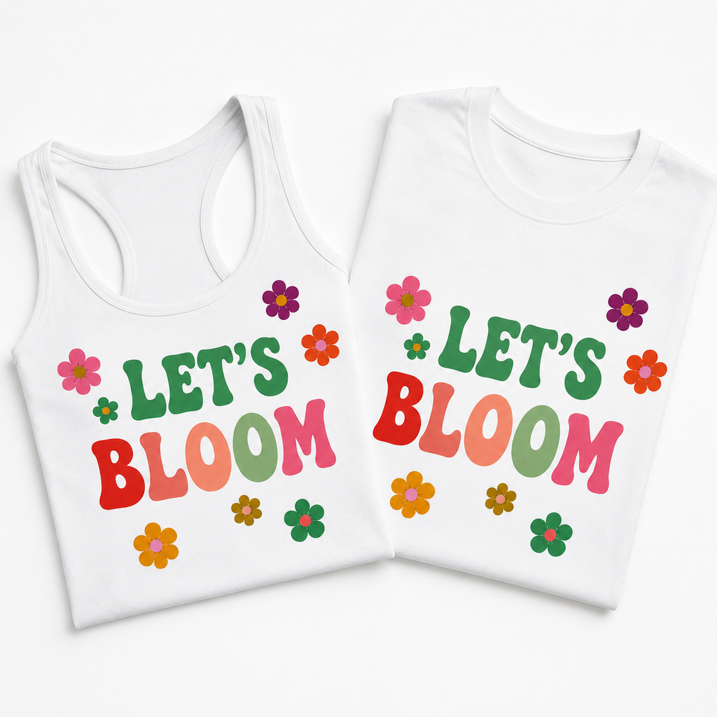 Débardeur Let's Bloom, débardeur femme imprimé en France — vue complémentaire 6
