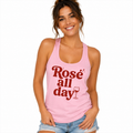 Débardeur Rosé All Day, débardeur femme imprimé en France