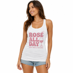 Débardeur Rosé All Day Good Times, débardeur femme imprimé en France
