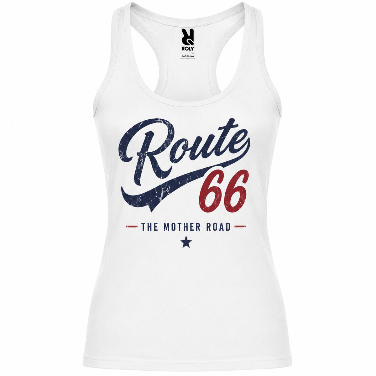 Débardeur Route 66 The Mother Road, débardeur femme imprimé en France — vue complémentaire 7