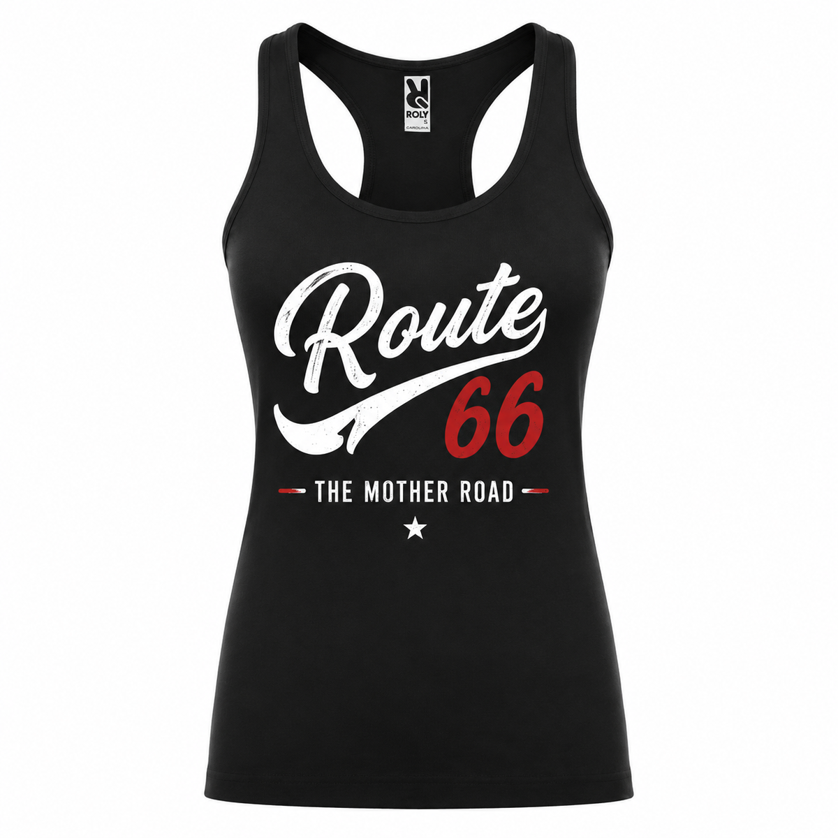 Débardeur Route 66 The Mother Road, débardeur femme imprimé en France — vue complémentaire 9