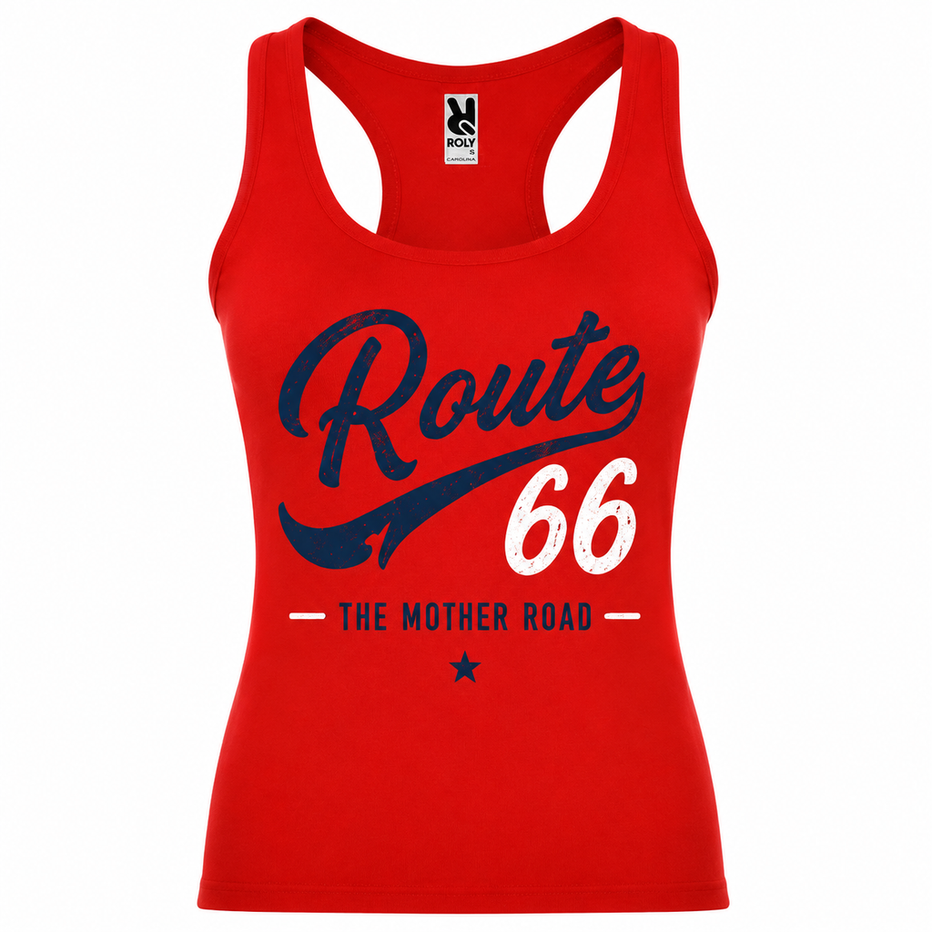 Débardeur Route 66 The Mother Road, débardeur femme imprimé en France — vue complémentaire 10