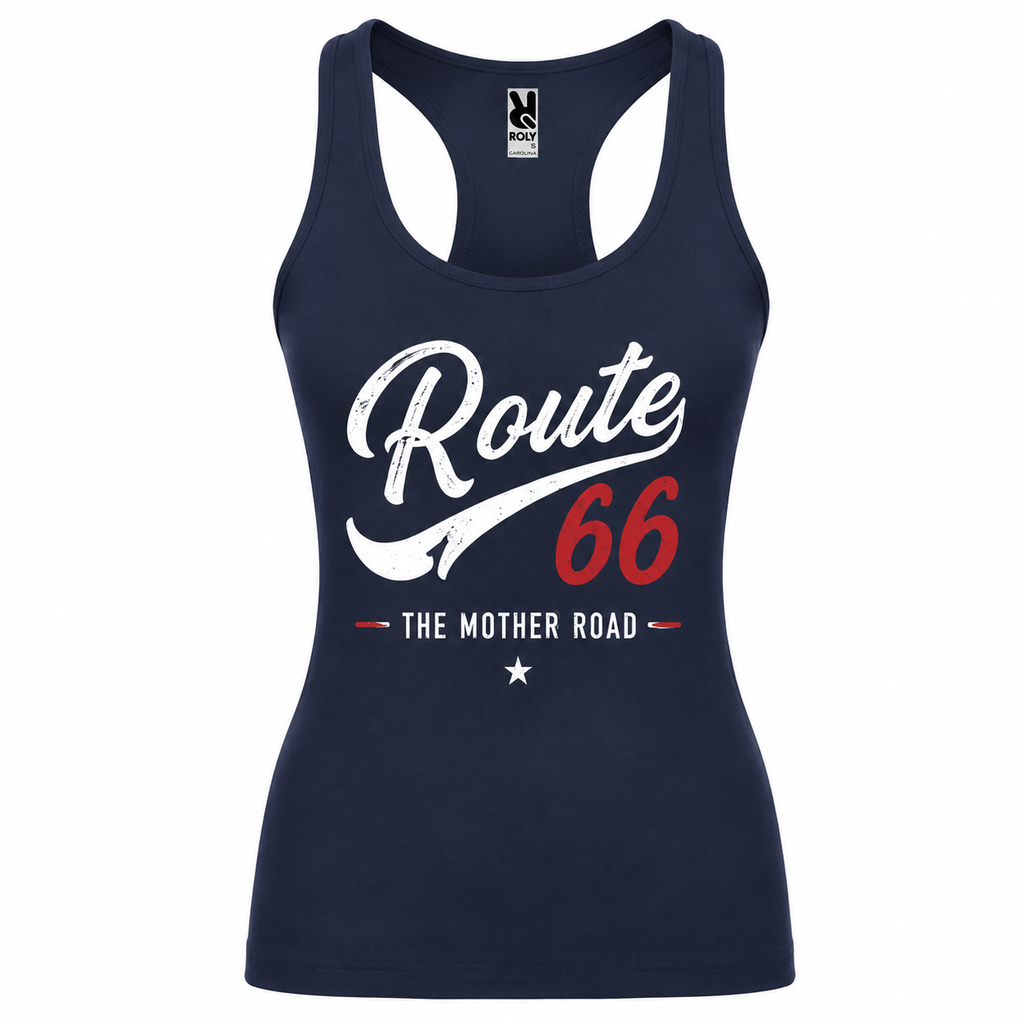 Débardeur Route 66 The Mother Road, débardeur femme imprimé en France — vue complémentaire 12