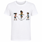T-shirt enfant Corde à Sauter : détail du motif corde à sauter