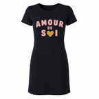 Robe Amour de Soi, robe t-shirt femme imprimée en France — autre vue