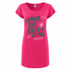 Robe Amour Joie Soleil et Moi, robe t-shirt femme imprimée en France — autre vue