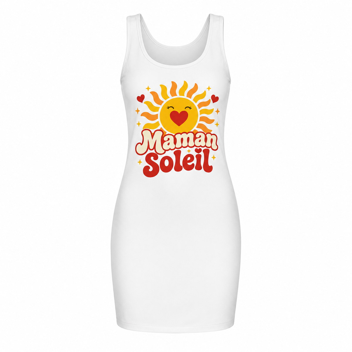 Robe Maman Soleil, robe t-shirt femme imprimée en France — autre vue