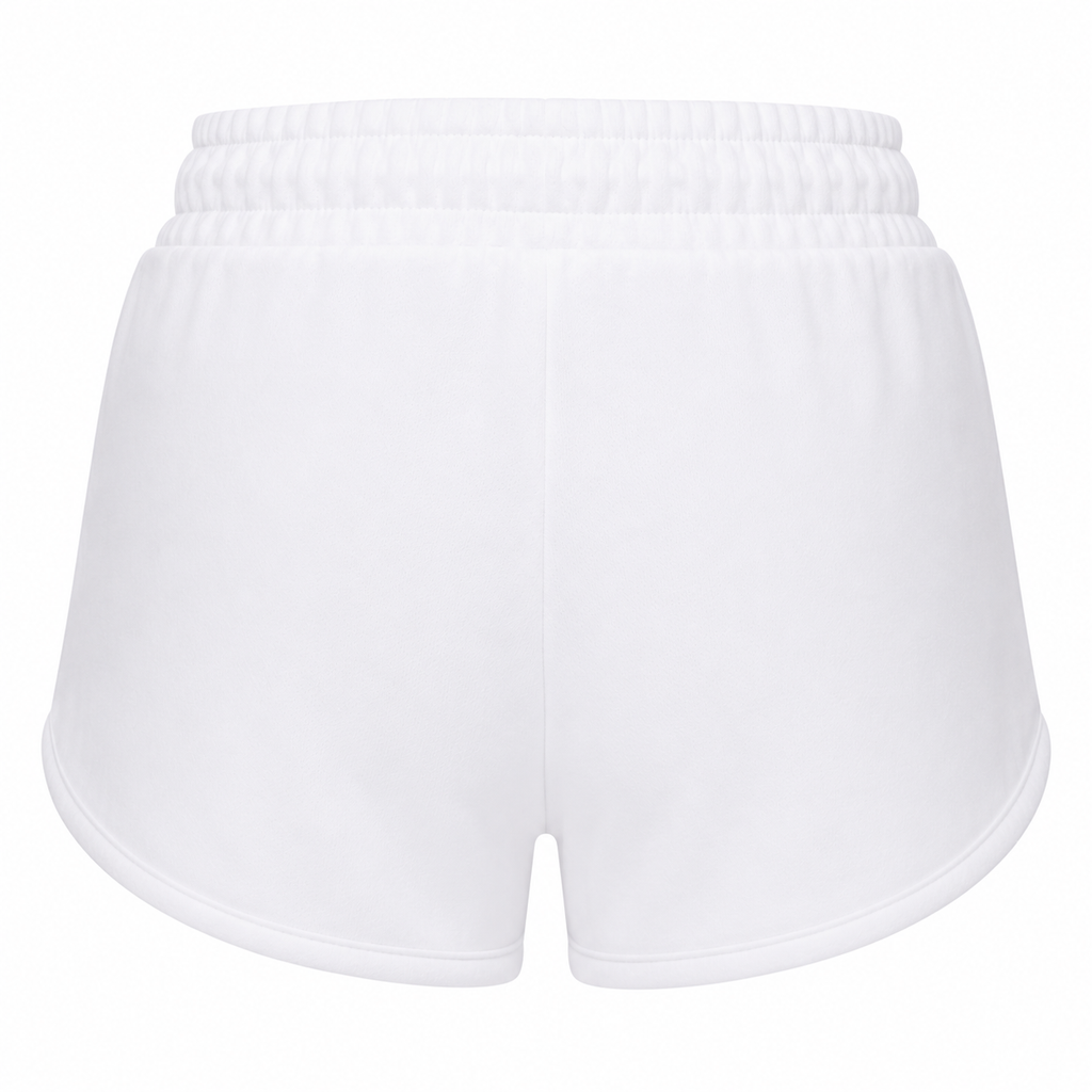 Short femme Rosé : vue de côté du short jogging rétro recyclé
