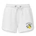Short femme Limoncello : détail des citrons et de la taille élastiquée