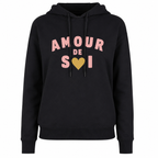 Sweat à Capuche Amour de Soi, sweat à capuche femme imprimé en France — autre vue