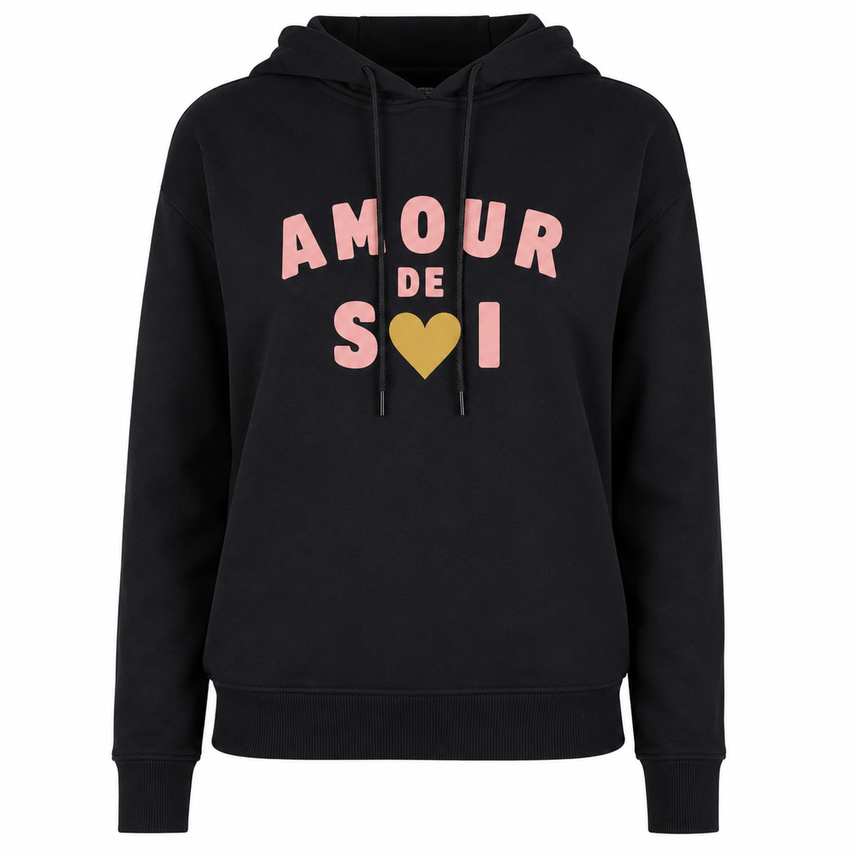 Sweat à Capuche Amour de Soi, sweat à capuche femme imprimé en France — autre vue