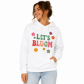 Sweat à Capuche Let's Bloom, sweat à capuche femme imprimé en France