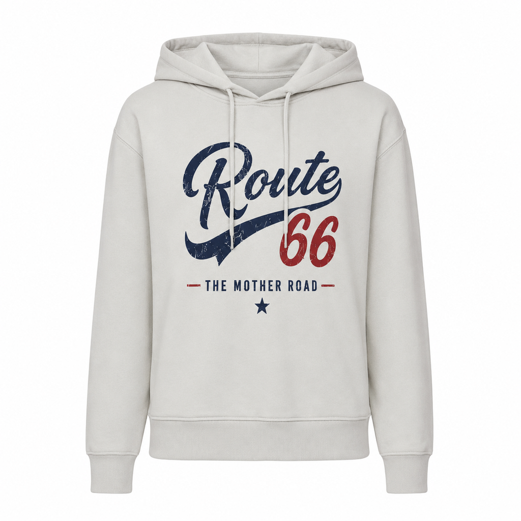 Sweat à Capuche Route 66, sweat à capuche femme imprimé en France — vue complémentaire 4