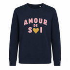 Sweat Amour de Soi, sweat femme imprimé en France — autre vue