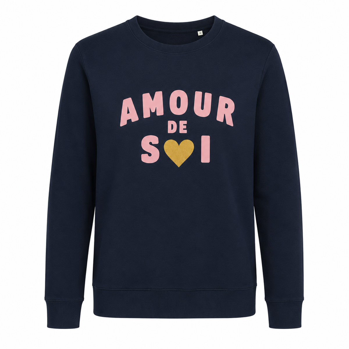 Sweat Amour de Soi, sweat femme imprimé en France — autre vue