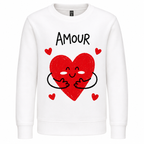Sweat Enfant Amour Cœur Câlin, sweat enfant imprimé en France — autre vue