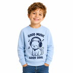 Sweat Enfant Good Music Good Soul, sweat enfant imprimé en France — autre vue