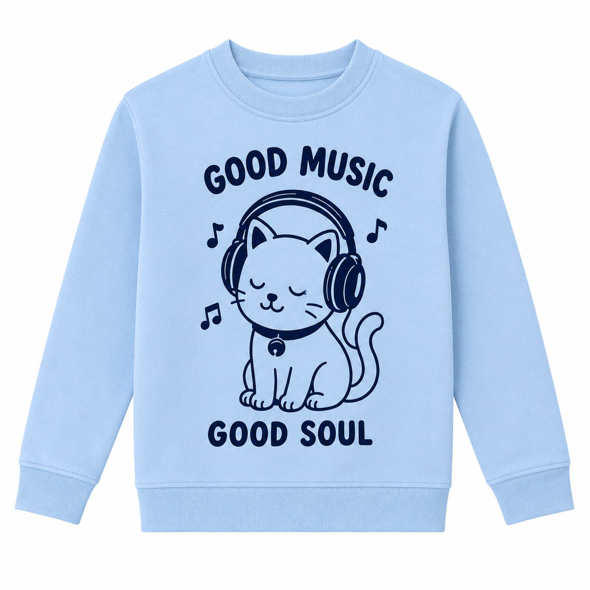 Sweat Enfant Good Music Good Soul, sweat enfant imprimé en France — vue complémentaire 6