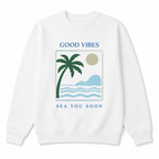 Sweat Enfant Good Vibes Sea You Soon, sweat enfant imprimé en France — autre vue