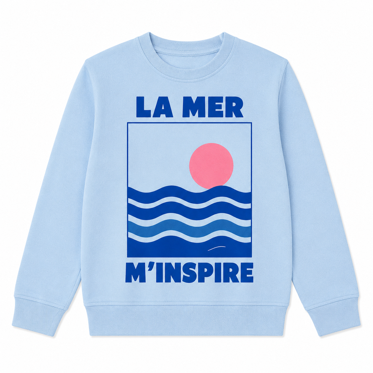 Sweat Enfant La Mer M'inspire, sweat enfant imprimé en France — autre vue