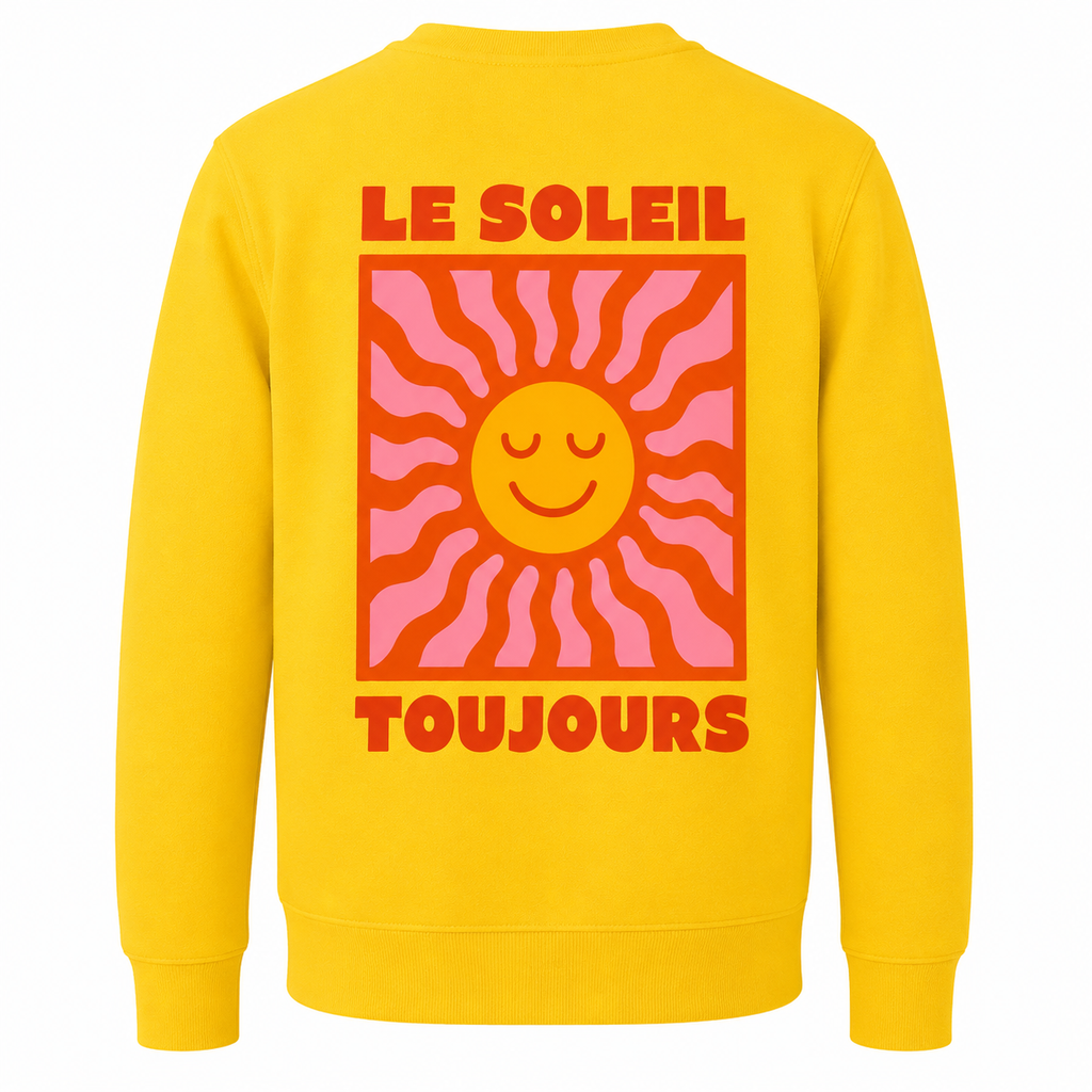 Sweat Enfant Le Soleil Toujours, sweat enfant imprimé en France — vue complémentaire 3