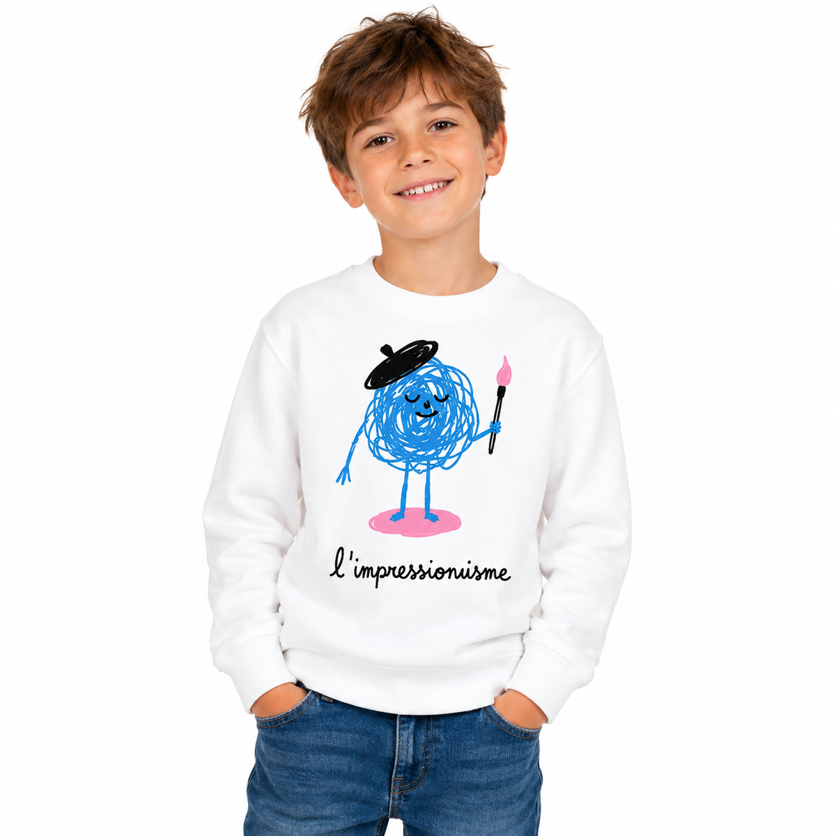 Sweat Enfant L'Impressionnisme, sweat enfant imprimé en France