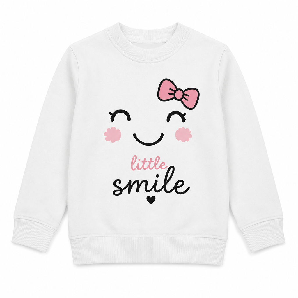 Sweat Enfant Little Smile, sweat enfant imprimé en France — autre vue