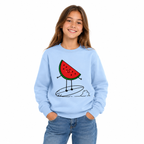 Sweat Enfant Pastèque Surfeuse, sweat enfant imprimé en France