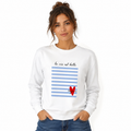 Sweat La vie est belle toujours, sweat femme imprimé en France