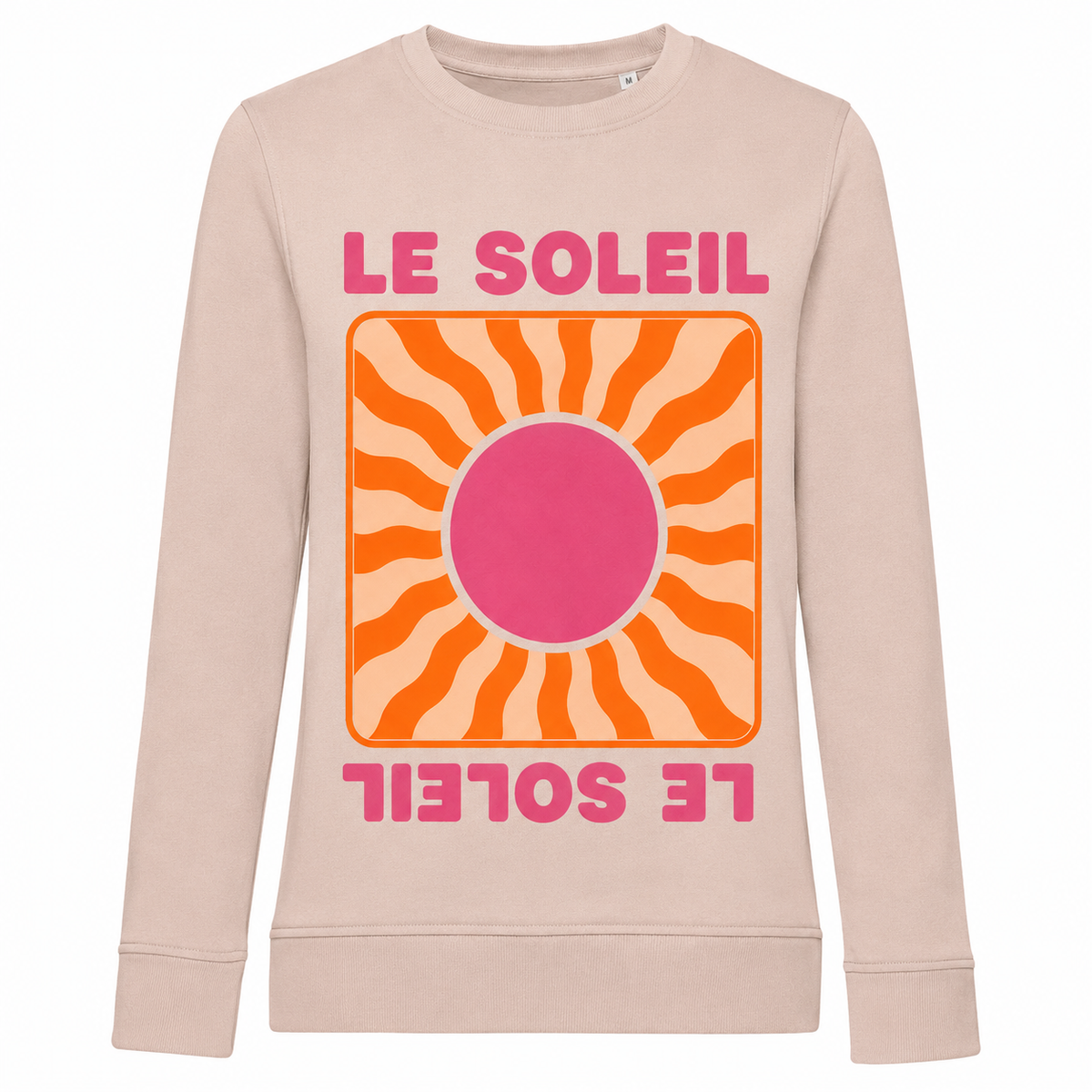 Sweat Le Soleil, sweat femme imprimé en France — autre vue