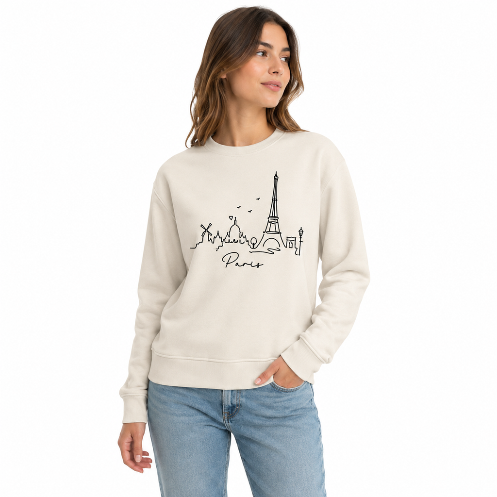 Sweat Paris, sweat femme imprimé en France