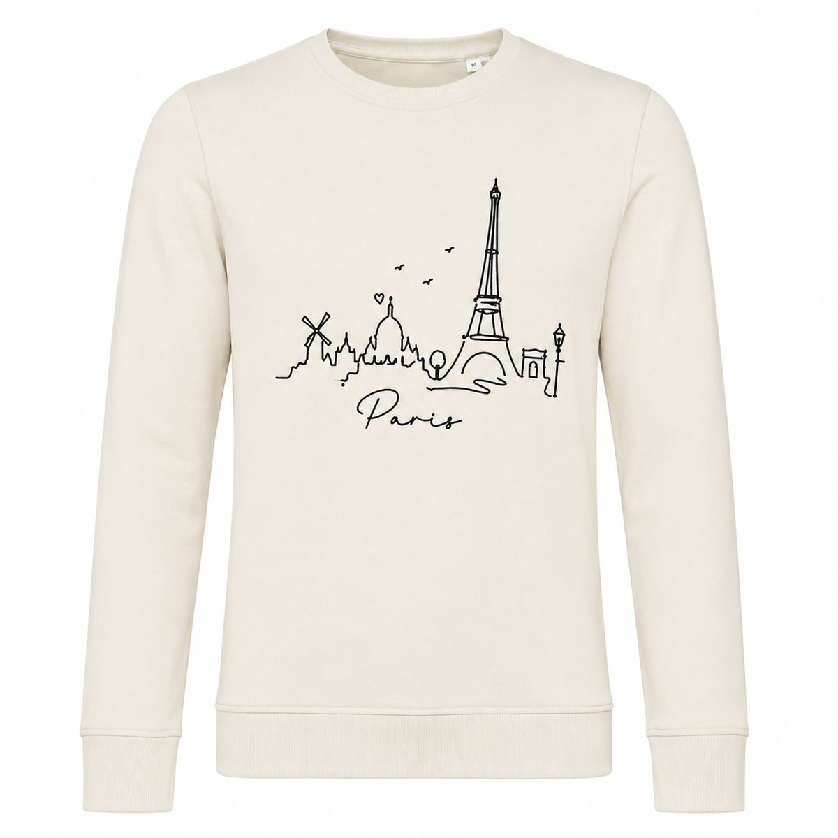 Sweat Paris, sweat femme imprimé en France — autre vue