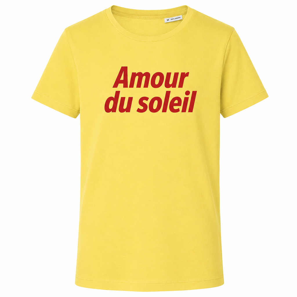 T-shirt femme Amour du Soleil, vue de détail
