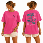 T-shirt Amour Joie Soleil et Moi : vue alternative du motif