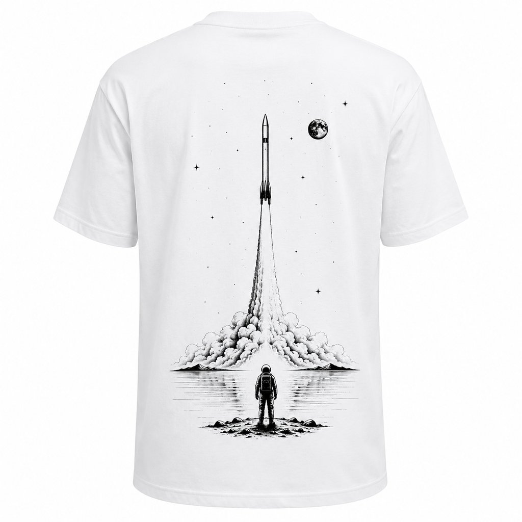 T-shirt Astronaute : vue portée du t-shirt astronaute