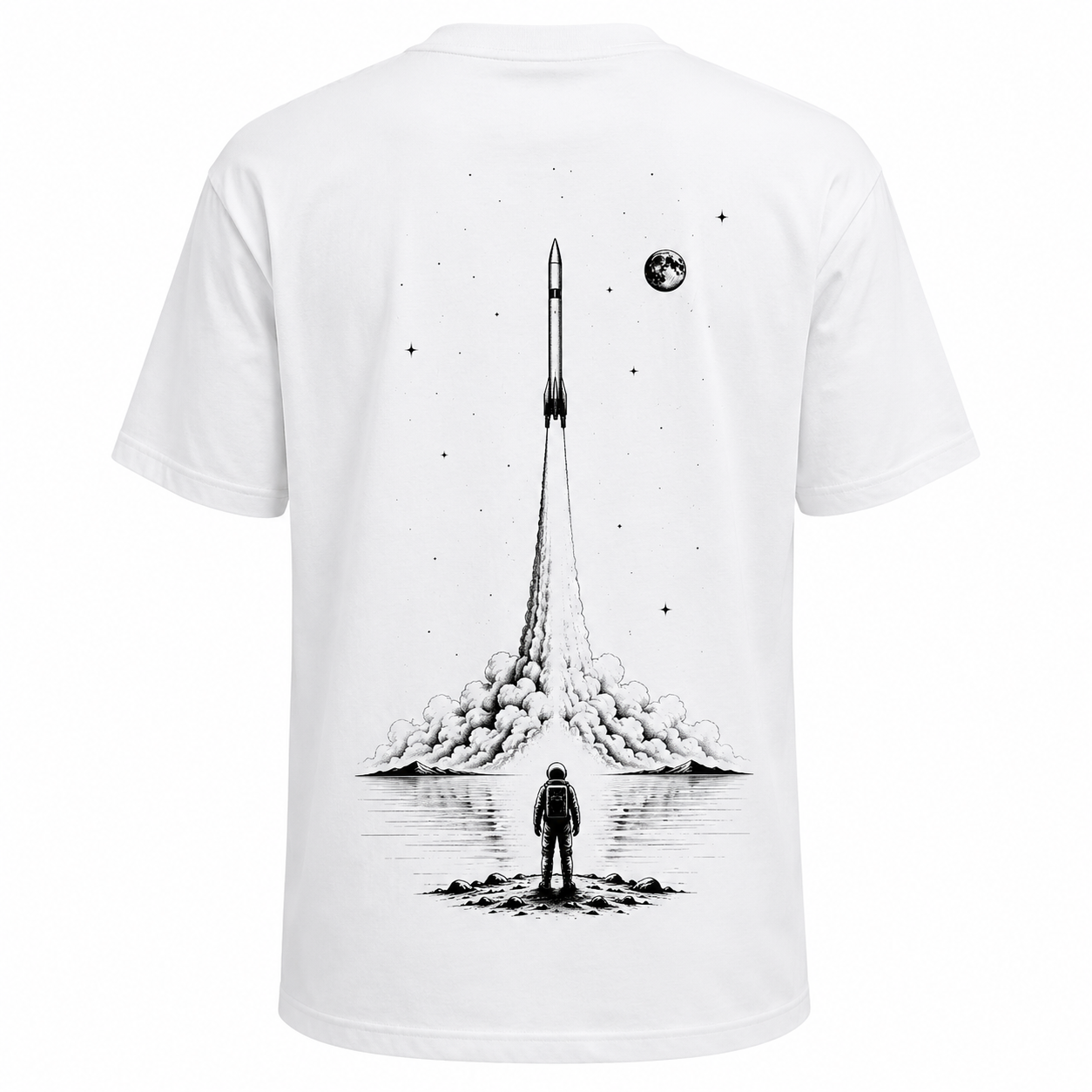 T-shirt Astronaute : vue portée du t-shirt astronaute
