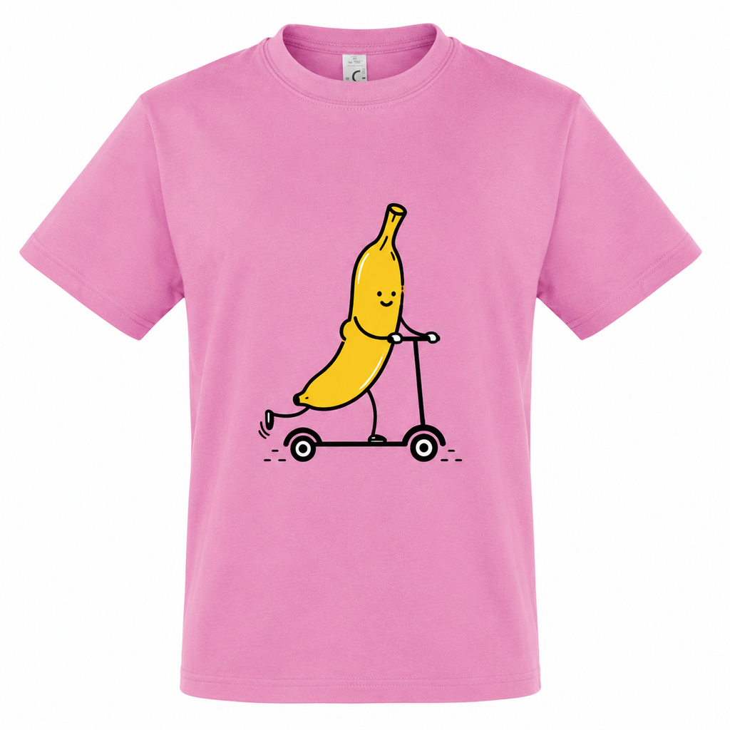 T-shirt Banane à Trottinette, t-shirt femme imprimé en France — vue complémentaire 3