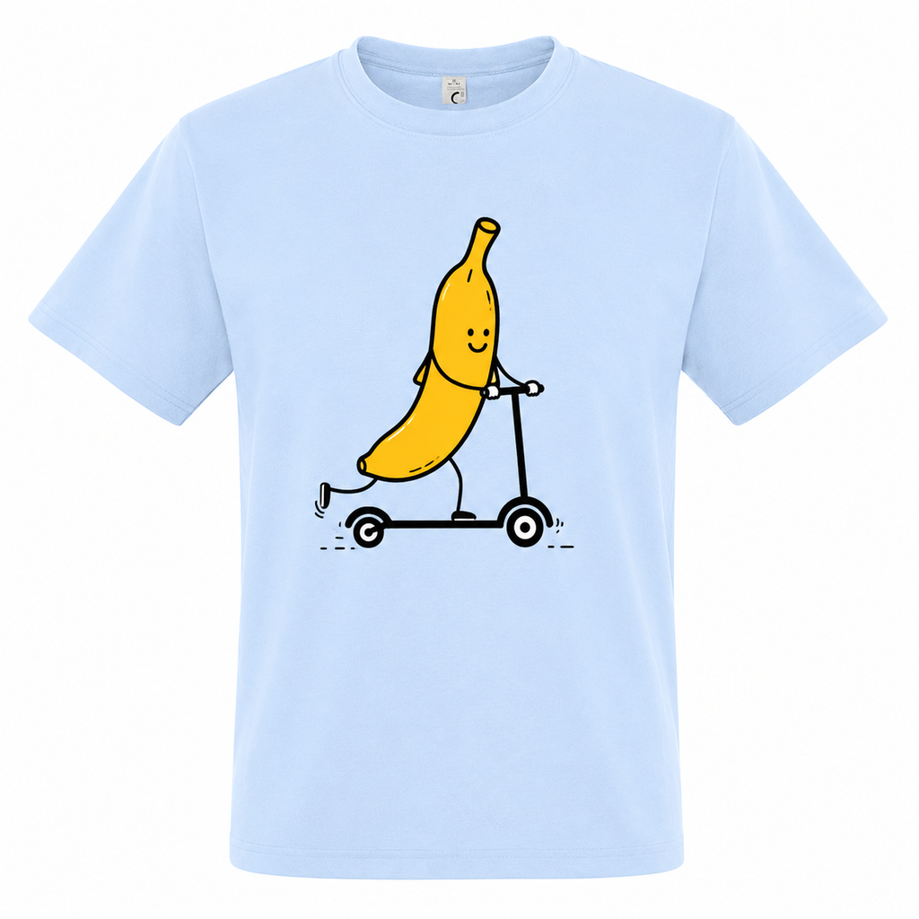 T-shirt Banane à Trottinette, t-shirt femme imprimé en France — vue complémentaire 4